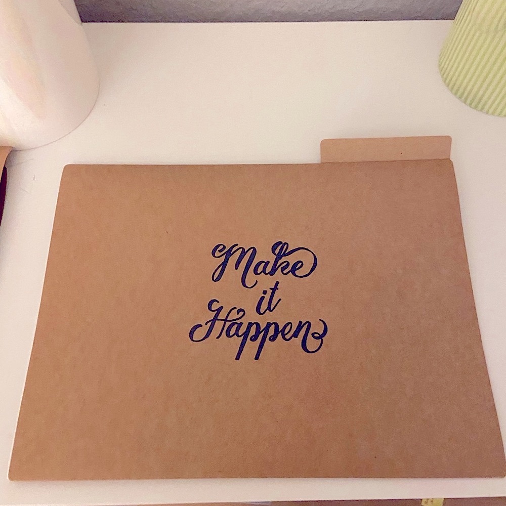 Make it Happen ✨ Motivational Organization ✨ Set of 3 File Folders 📁📂📁